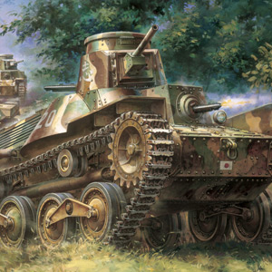 サイバーホビー 1/35 WW. II 日本帝国陸軍 九五式軽戦車 ハ号 初期型