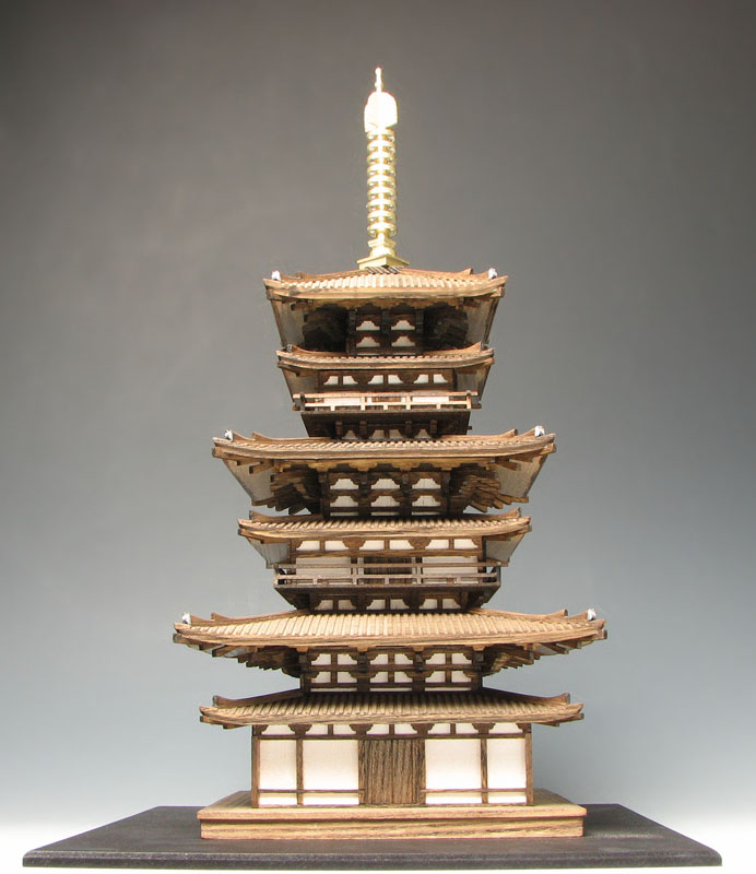 小林工芸 木製建築模型 1/100 薬師寺 東塔 : プラモデル・模型メーカー 