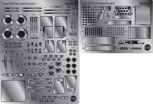 Detail-up Parts for PLATZ/nunu 1/24 TOYTA CELICA TA64 '85 SAFARI