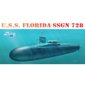 ドラゴン 1/350 アメリカ海軍 原子力潜水艦 フロリダ SSGN-728 [DR1056