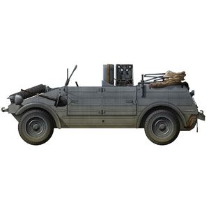 ドラゴン 1/35 WW.II ドイツ軍 キューベルワーゲン 無線車 [DR6886